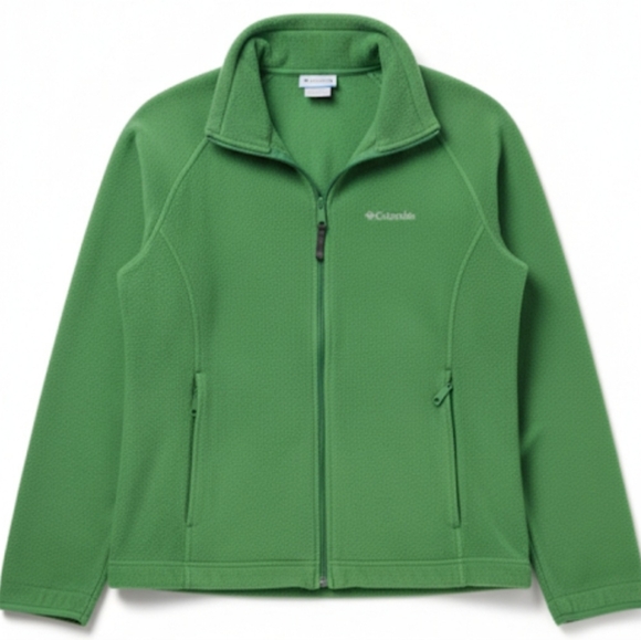 Columbia Vibrant Green Full-Zip Fleece Jacket - Picture 2 of 5